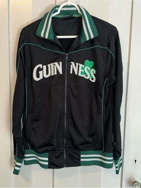 VTG Guinness Track Jacket 2000’s Official Beer Merch - Size Medium